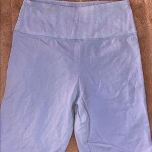 Blue biker shorts